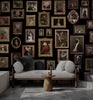 Victorian Animals in Frames Wallpaper | Vintage Portrait Gallery Wall Mural