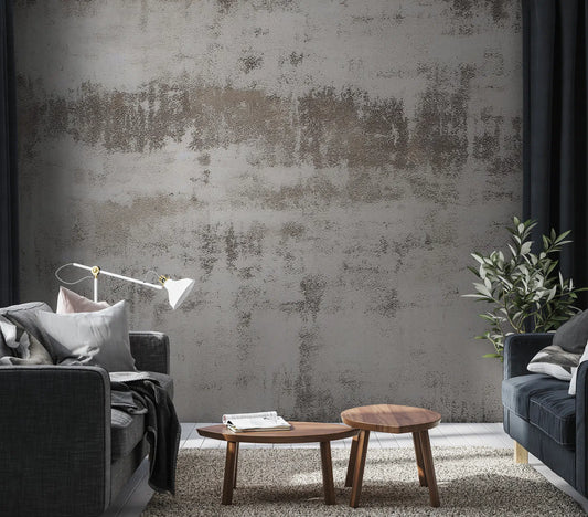 Light Gray Concrete Wallpaper | Peel and Stick | 2WayWallpaper