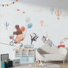 Circus Animals Wallpaper, Kids Room Mural, Removable Wallpaper