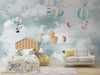 Animals on Rope Wallpaper: 3D Peel and Stick Children&