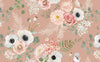 Pink Floral Wallpaper: Rose Wall Art, Peel and Stick