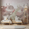 Elephant & Friends Wallpaper Mural, Kids Room Decor