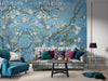 Almond Tree Wallpaper: Spring Flowers, Blue Floral Wall Decor