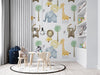 Safari Nursery Wallpaper: Jungle Animals, Removable Wallpaper