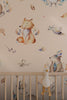 Forest Animals Nursery Wallpaper: Fox, Owl, Birds Mural (Peel & Stick)